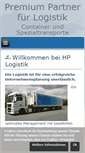 Mobile Screenshot of hplogistik.com